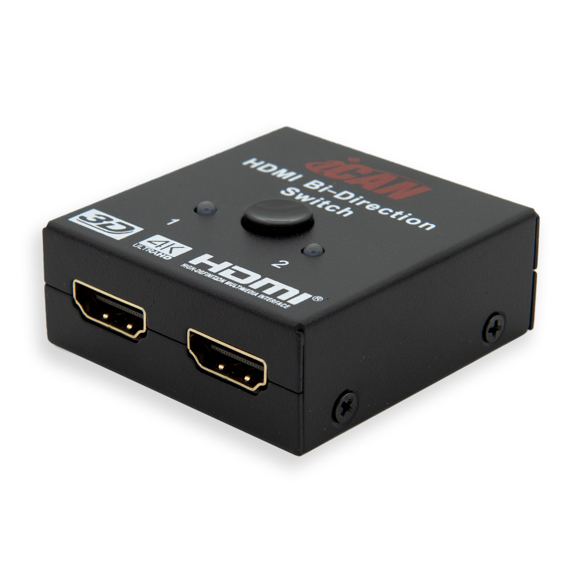 iCAN HDMI 2x1 4K Bi-Direction Switch, Supports 1080P 3D