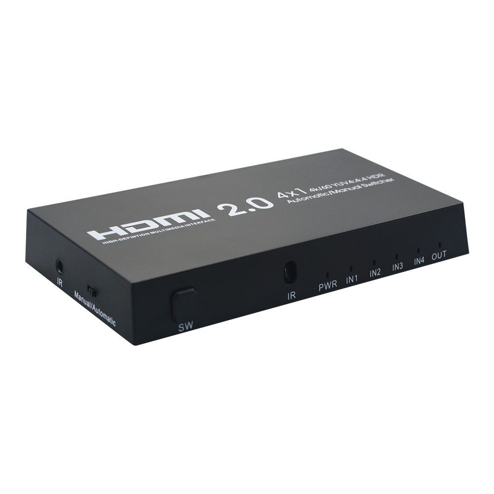 iCAN 4-Port HDMI Switch with Remote Control 4K@60Hz