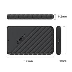 Orico 25PW1 War USB3.1 Gen1 Type-C 2.5" SATA HDD/SSD Enclosure with 5Gbps Speed , Black