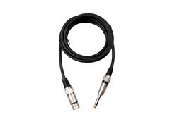 iCAN XLR Female to 6.35mm TS Mono Microphone Cable, 10FT