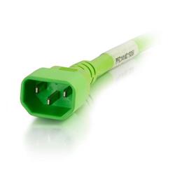 C2G 14AWG Power Cord (IEC320C14 to IEC320C13) – Green 6ft
