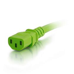 C2G 14AWG Power Cord (IEC320C14 to IEC320C13) – Green 6ft