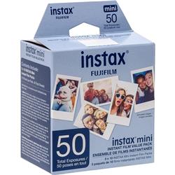 Film instantané FUJIFILM Instax Mini - Paquet simple de 50 expositions (blanc)