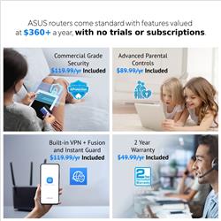 Routeur Wi-Fi 6 sans fil double bande Asus RT-AX57 AX3000
