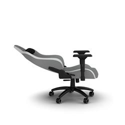 CORSAIR TC200 Fabric Gaming Chair - Standard Fit, Light Grey / White