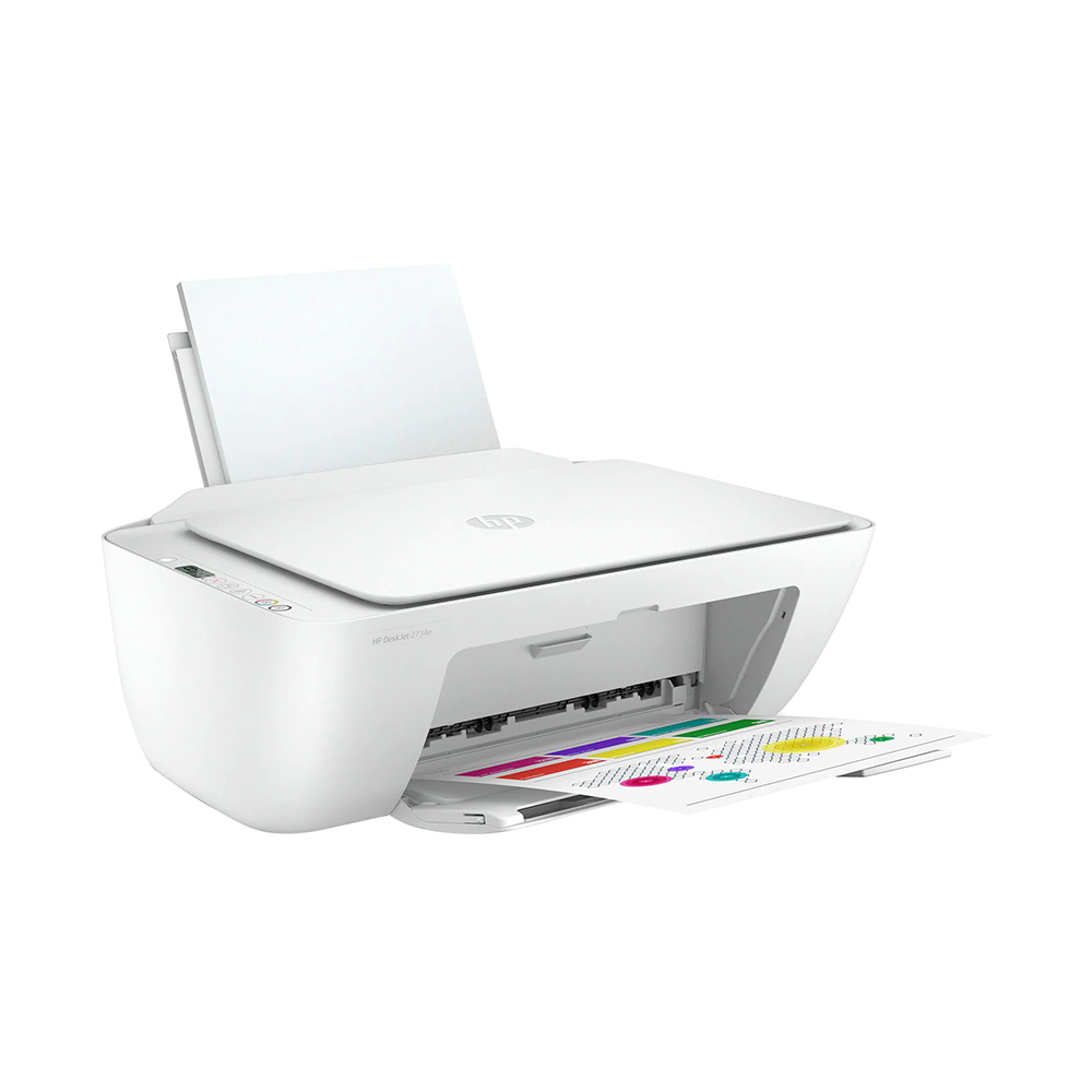 HP DeskJet 2734e Wireless 3-in-1 Color Inkjet Printer, White