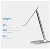 ICAN LED Desk Lamp (48 LED) with Wireless charge, Smart Touch Control Pad, Aluminum Frame, Includes USB power adapter (White...